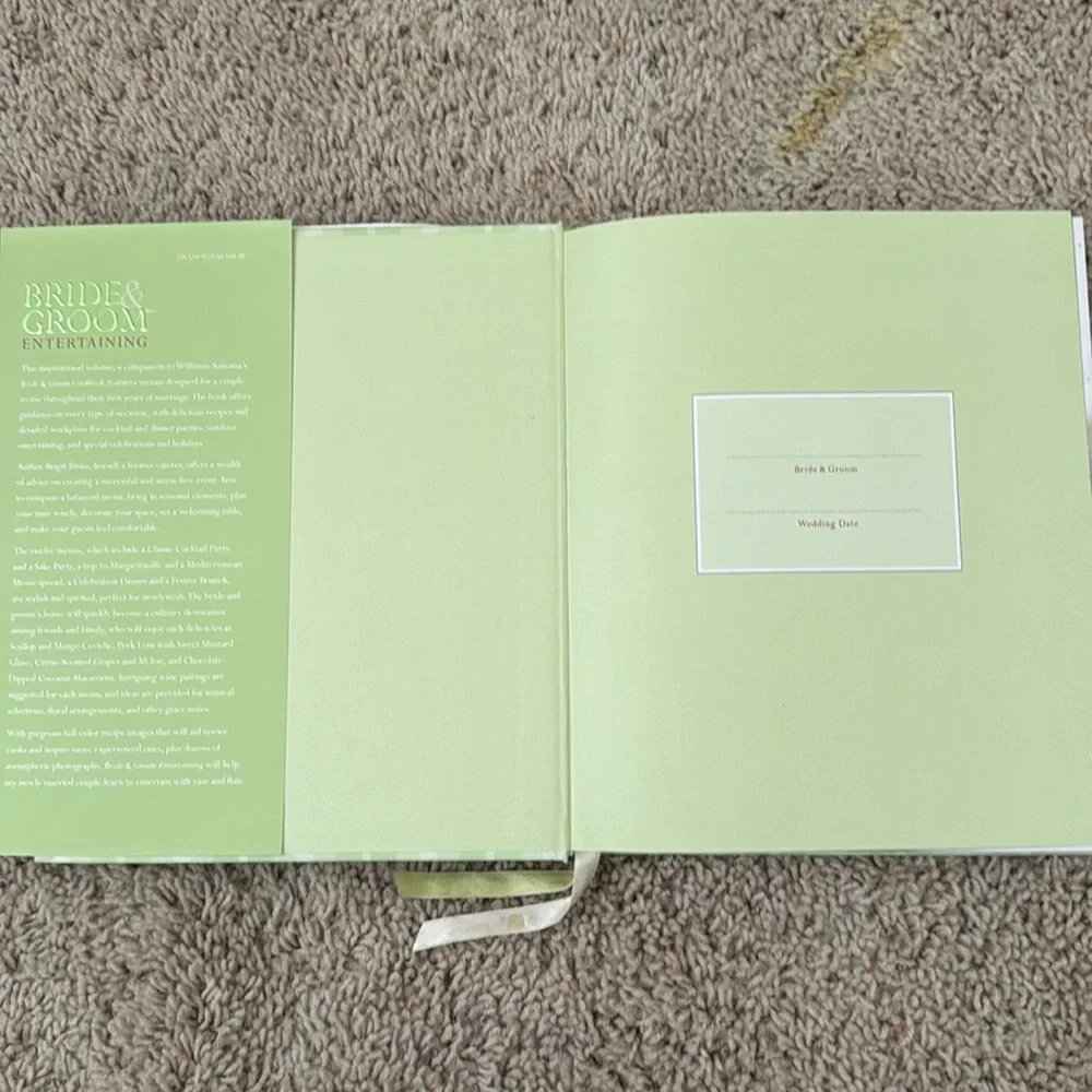 Williams Sonoma Cookbooks “on the grill” & “Bride & Groom Entertaining”